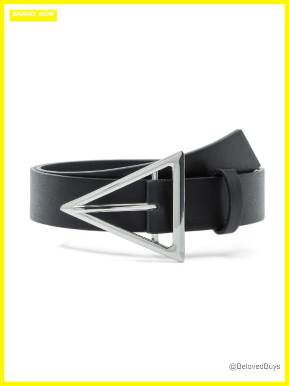 Women's Faux Leather Belt with Triangle Buckle for Jeans & Dresses
